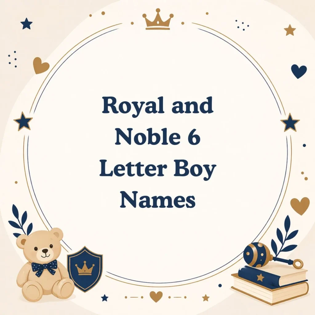 Royal and Noble 6 Letter Boy Names