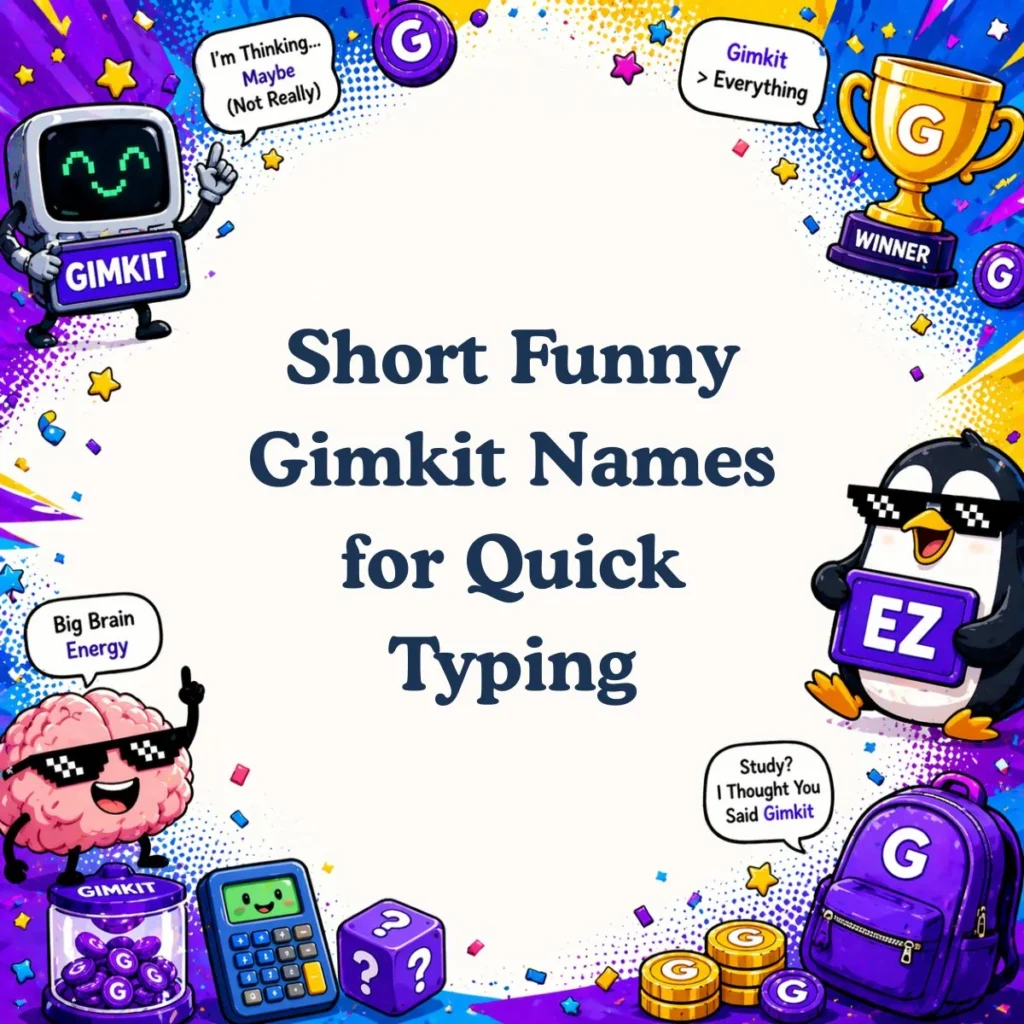 Short Funny Gimkit Names for Quick Typing