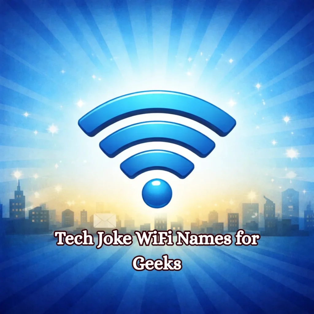 Tech Joke WiFi Names for Geeks