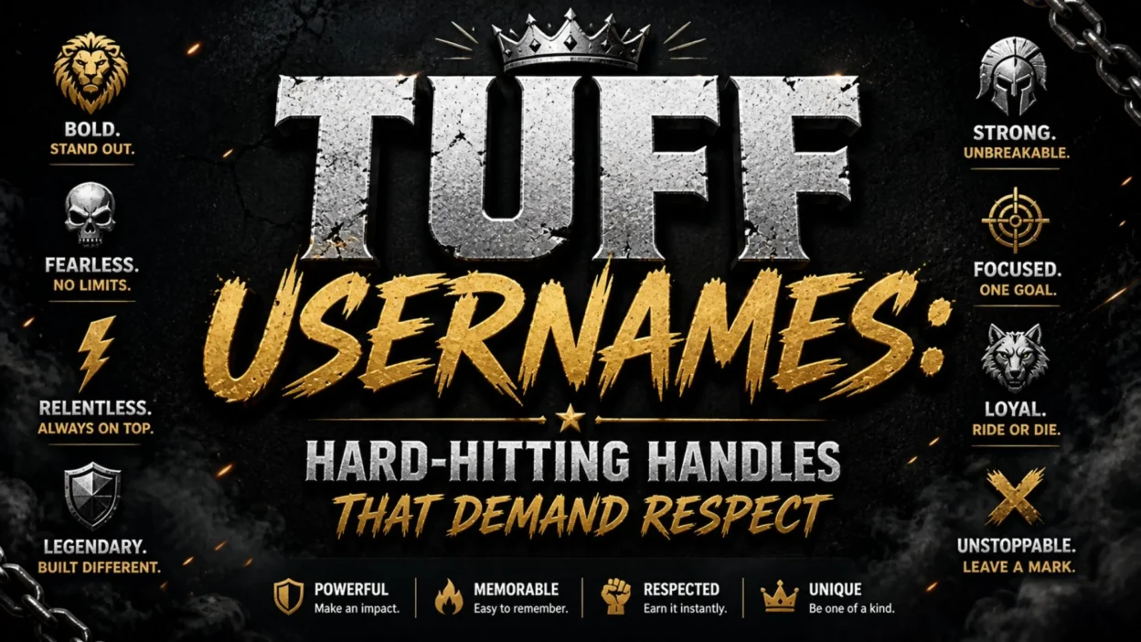 Tuff Usernames Hard-Hitting Handles That Demand Respect