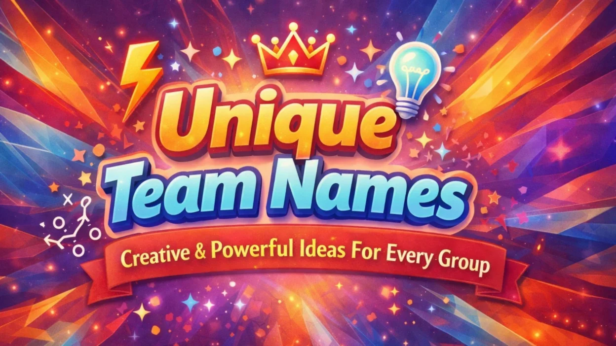 Unique Team Names Creative & Powerful Ideas For Every Group