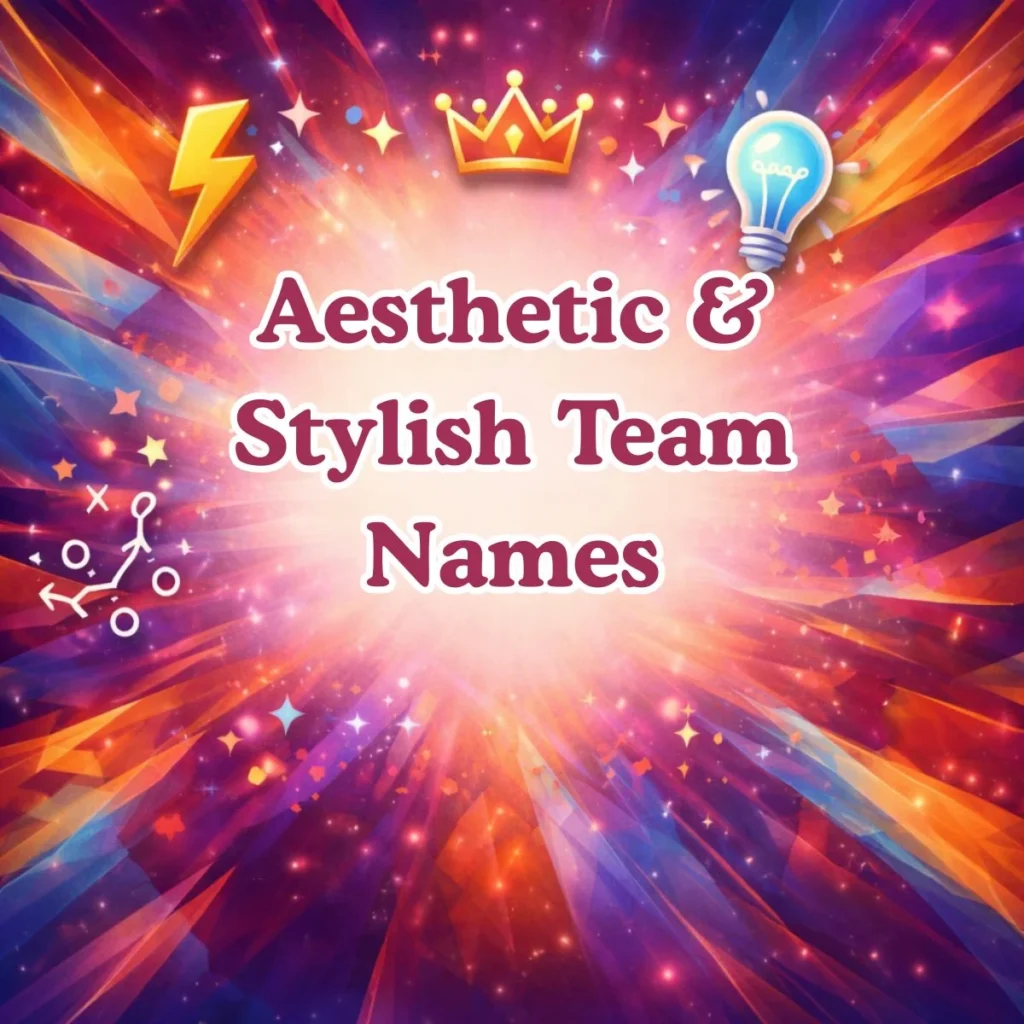 🎨 Aesthetic & Stylish Team Names
