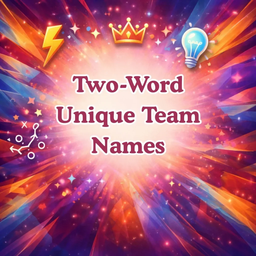 🔗 Two-Word Unique Team Names