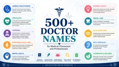 500+ Doctor Names for Medical Characters and Professionals