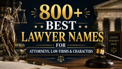 800+ Best Lawyer Names for Attorneys, Law Firms & Characters