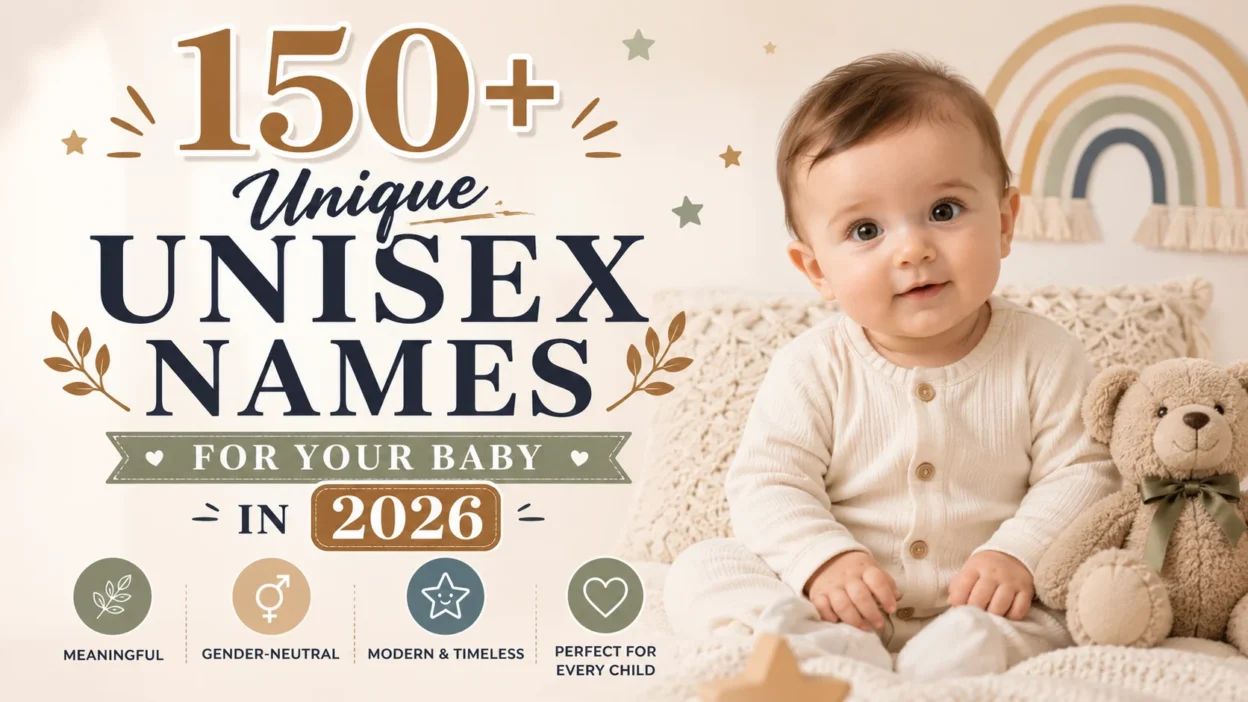 150+ Unique Unisex Names for Your Baby in 2026