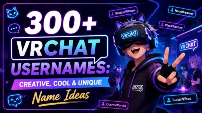 300+ VRChat Usernames Creative, Cool & Unique Name Ideas