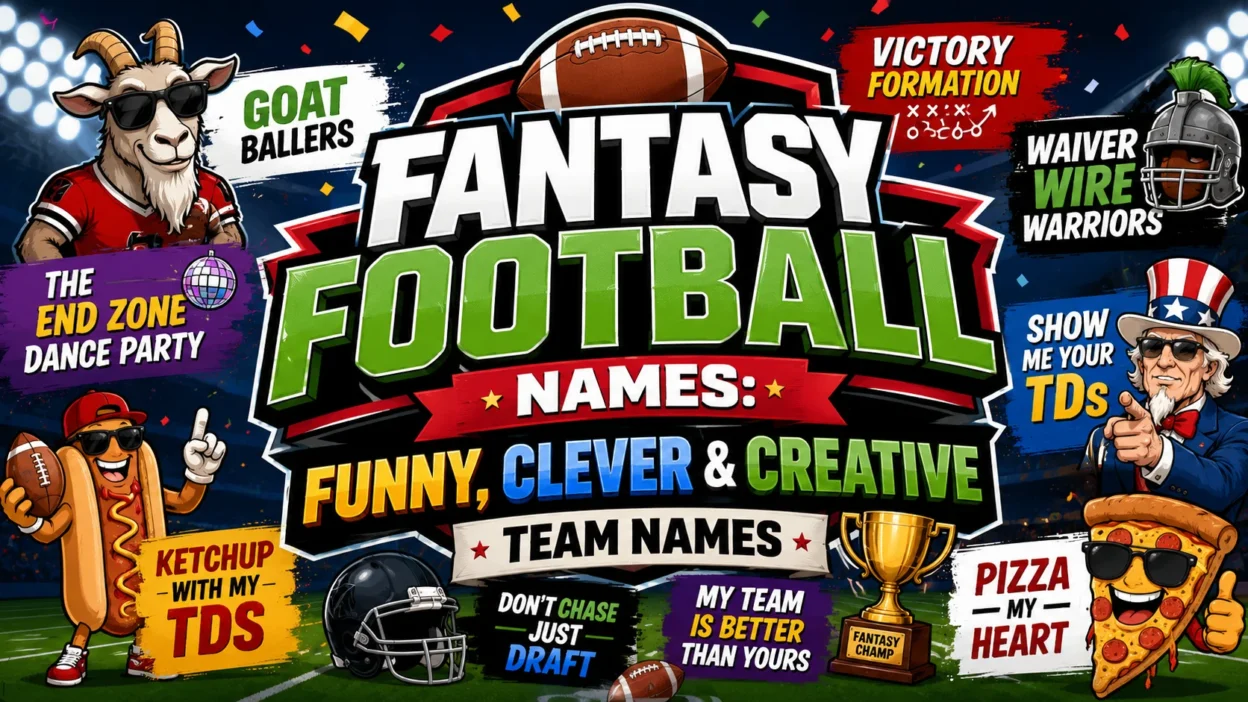 Fantasy Football Names Funny, Clever & Creative Team Names