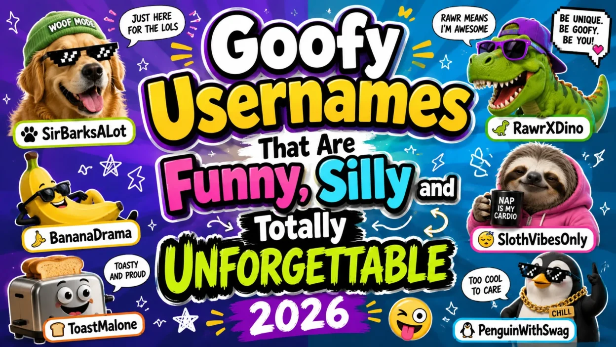 Goofy Usernames That Are Funny, Silly and Totally Unforgettable