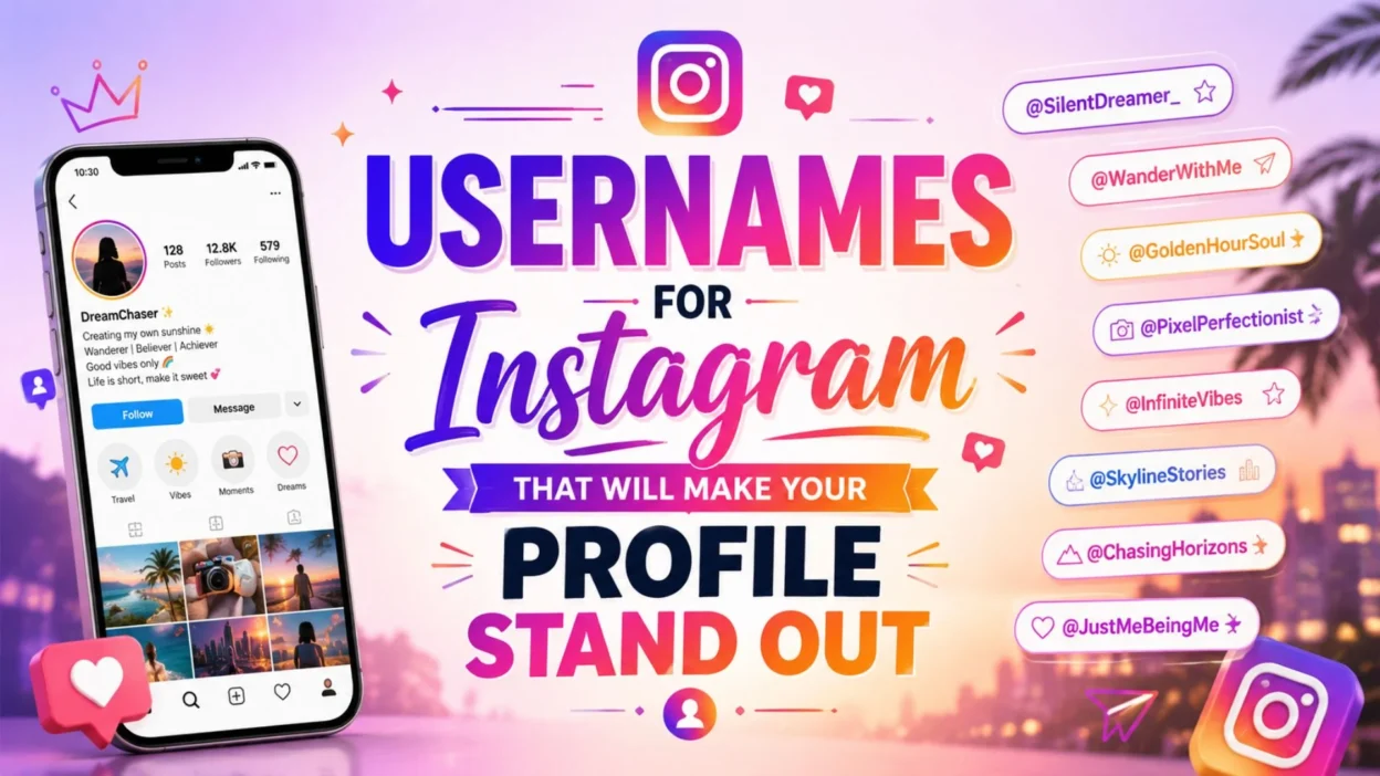 Usernames for Instagram That Will Make Your Profile Stand Out