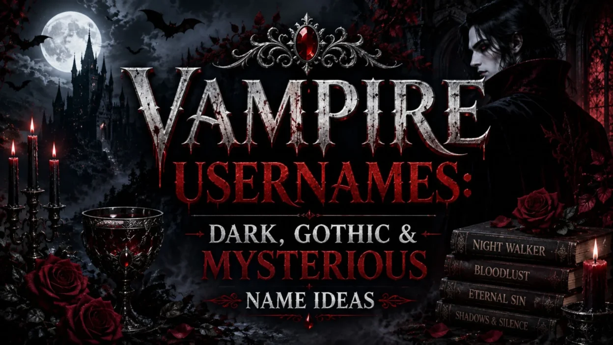 Vampire Usernames Dark, Gothic & Mysterious Name Ideas