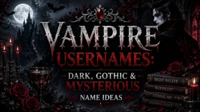 Vampire Usernames Dark, Gothic & Mysterious Name Ideas