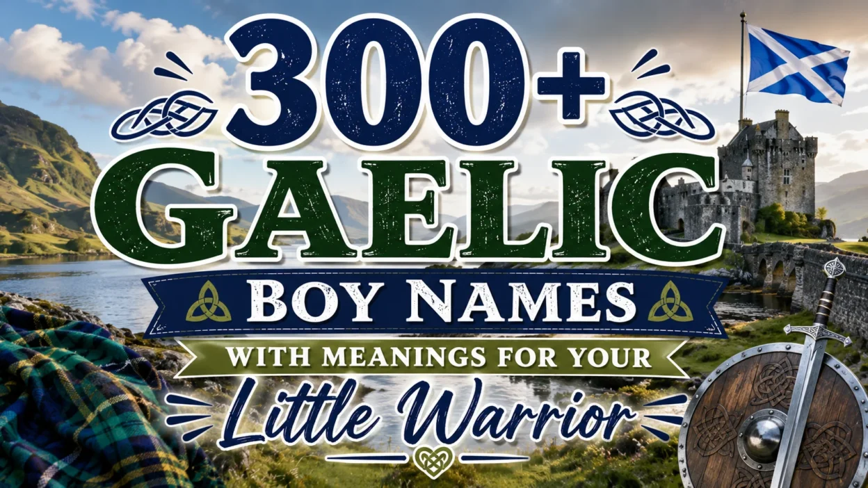 300+ Gaelic Boy Names With Meanings for Your Little Warrior 🏴