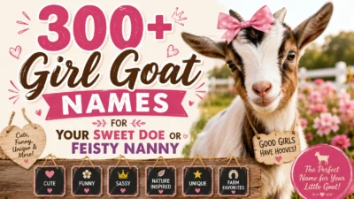 300+ Girl Goat Names for Your Sweet Doe or Feisty Nanny 🐐