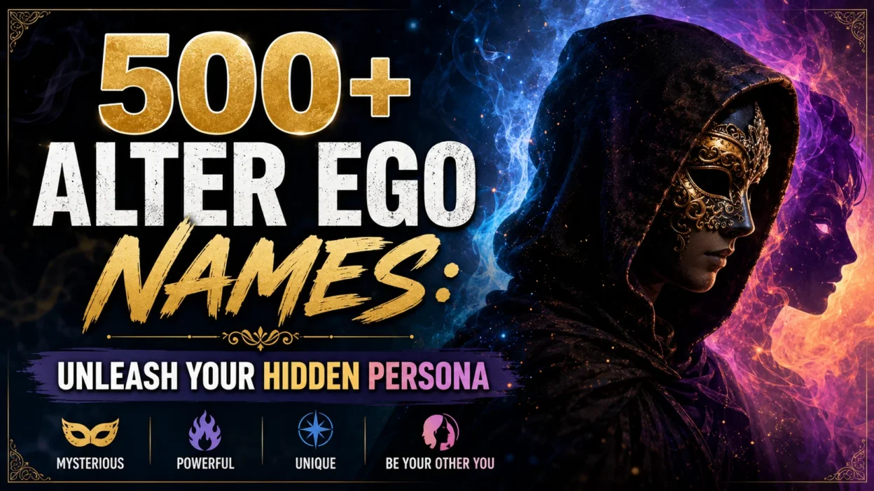 500+ Alter Ego Names Unleash Your Hidden Persona