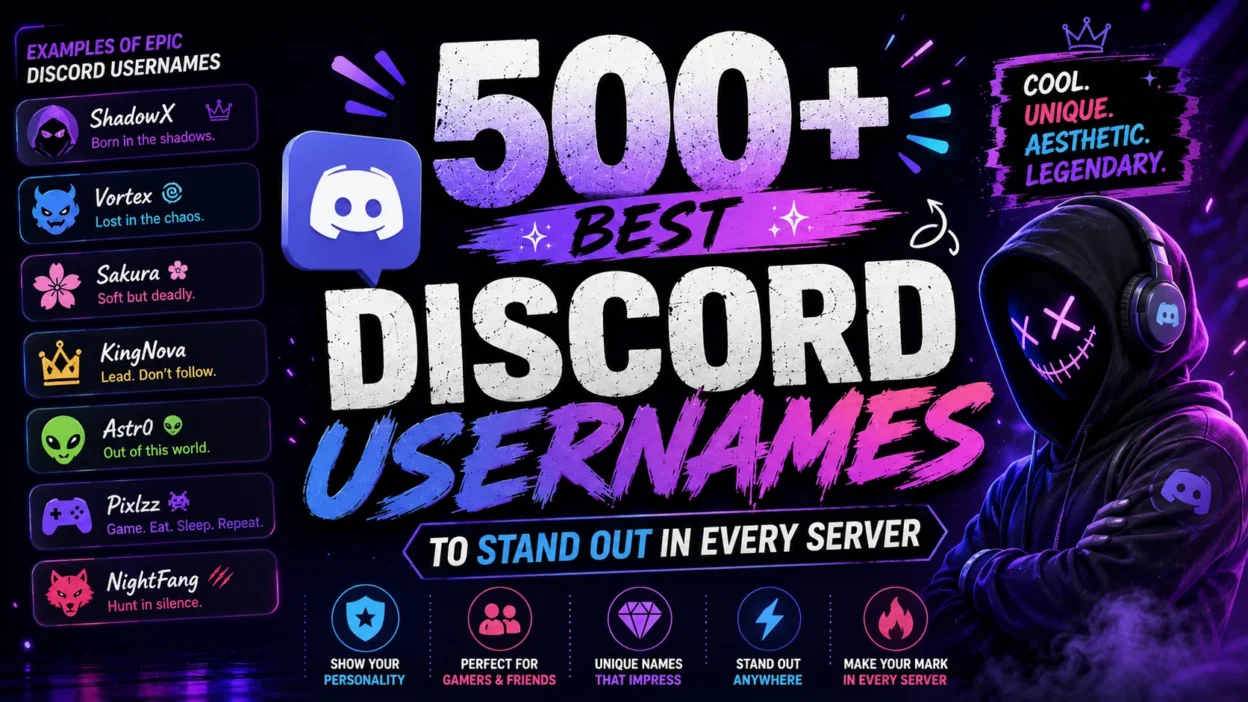 500+ Best Discord Usernames to Stand Out in Every Server