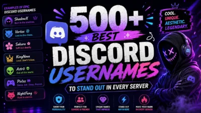 500+ Best Discord Usernames to Stand Out in Every Server