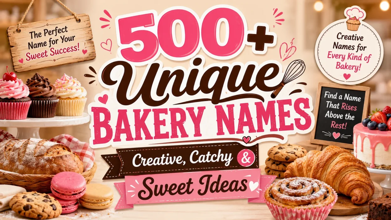 500+ Unique Bakery Names Creative, Catchy & Sweet Ideas