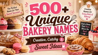 500+ Unique Bakery Names Creative, Catchy & Sweet Ideas