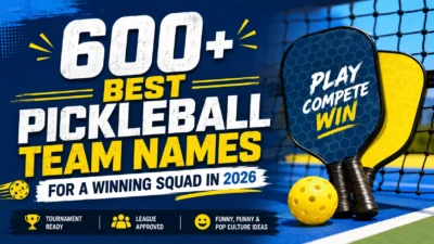 600+ Best Pickleball Team Names for a Winning Squad in 2026