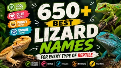 650+ Best Lizard Names for Every Type of Reptile