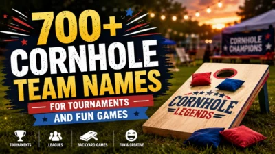 700+ Cornhole Team Names for Tournaments and Fun Games