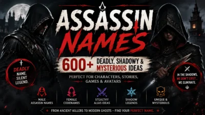 Assassin Names 600+ Deadly, Shadowy & Mysterious Ideas