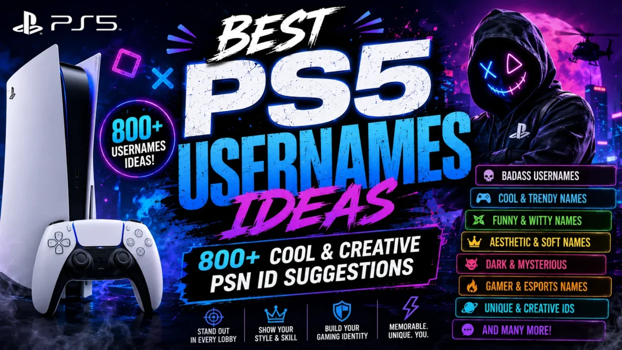 Best PS5 Usernames Ideas 800+ Cool & Creative PSN ID Suggestions
