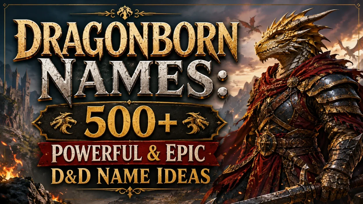 Dragonborn Names 500+ Powerful & Epic D&D Name Ideas