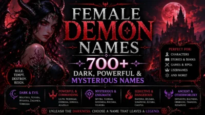Female Demon Names 700+ Dark, Powerful & Mysterious Names