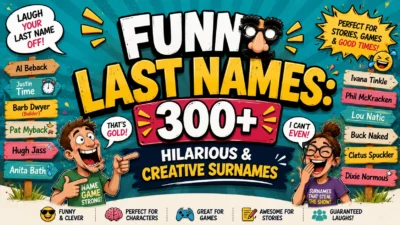 Funny Last Names 300+ Hilarious & Creative Surnames