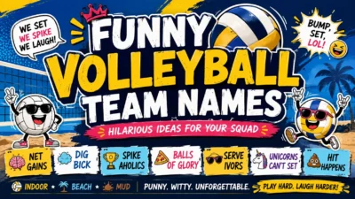 Funny Volleyball Team Names Hilarious Ideas for Your Squad