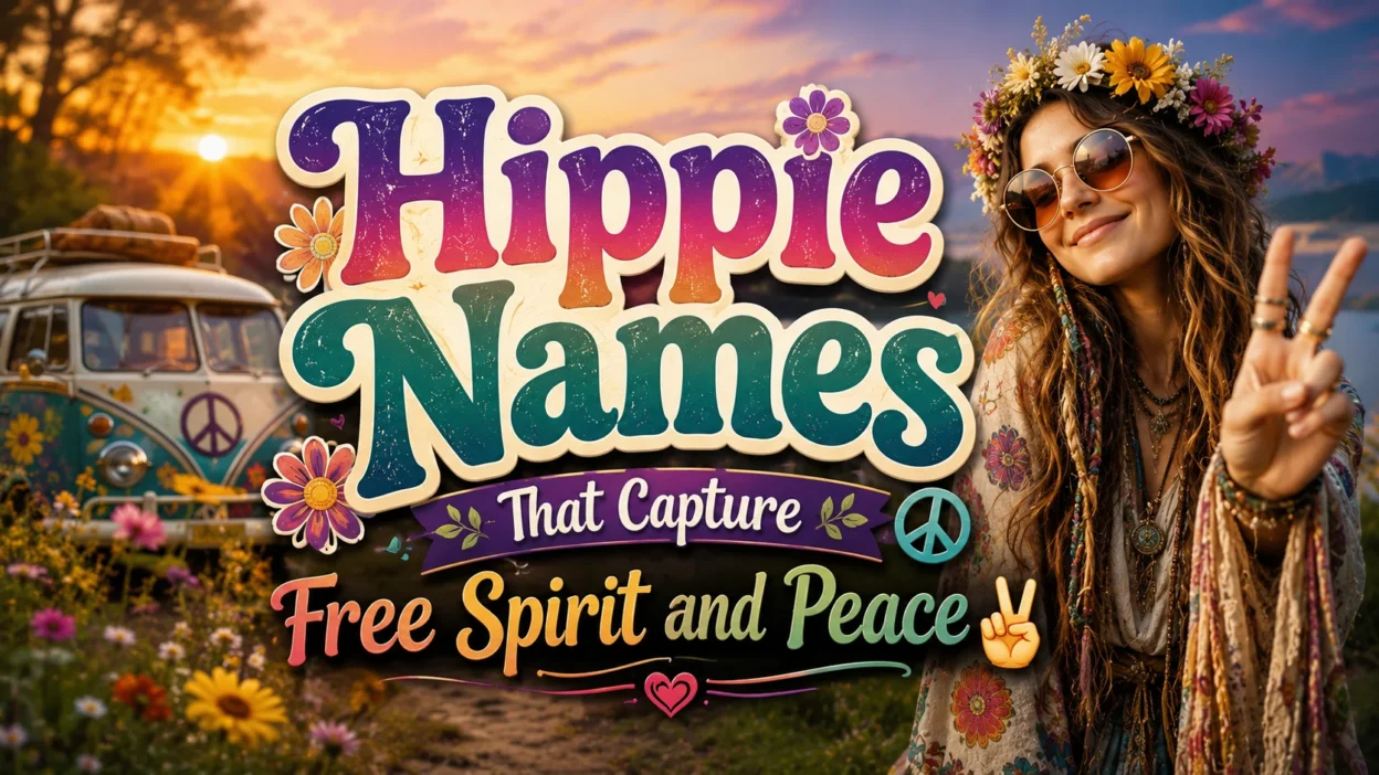 Hippie Names That Capture Free Spirit and Peace ✌️
