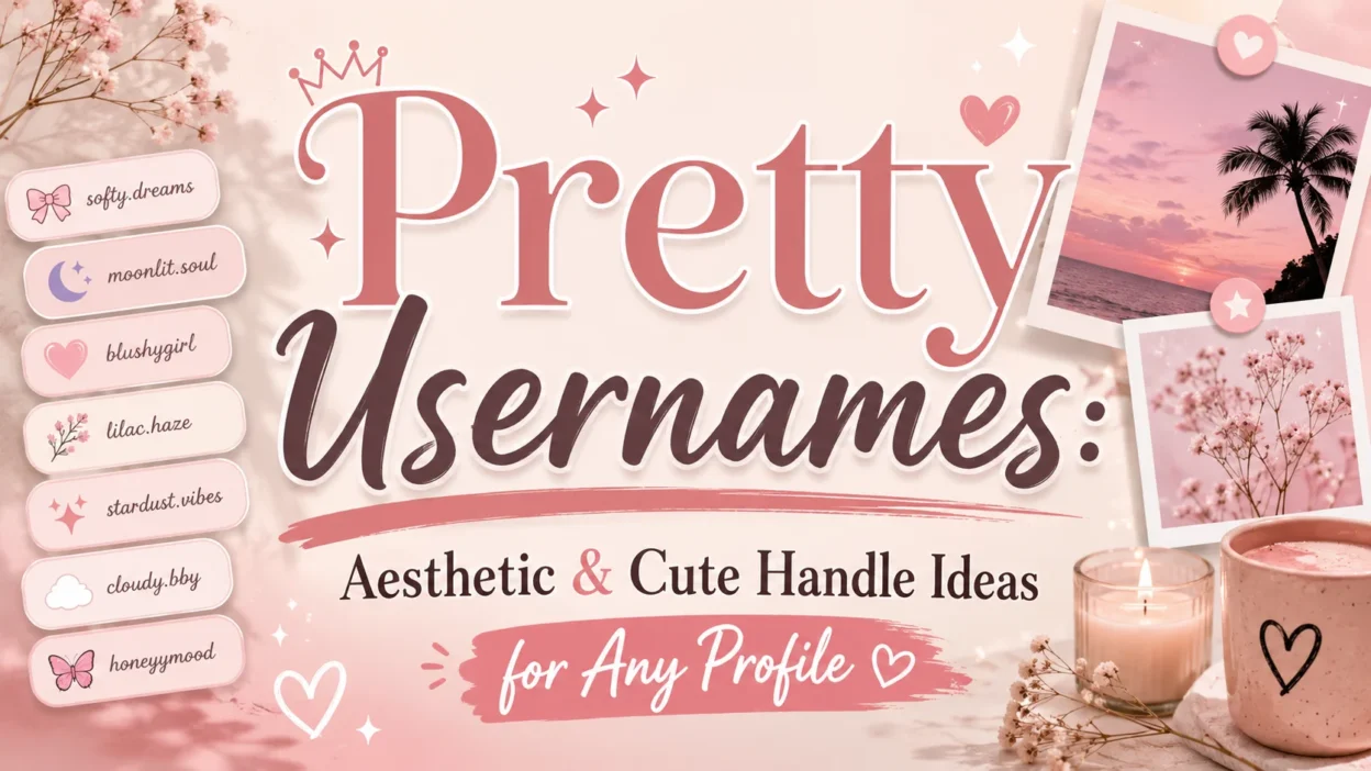 Pretty Usernames Aesthetic & Cute Handle Ideas for Any Profile