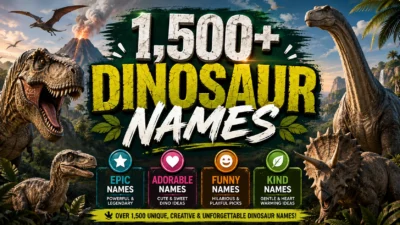 1,500+ Dinosaur Names Epic, Adorable, Funny & Kind Ideas