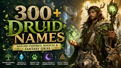 300+ Druid Names Nature-Inspired, Magical & Fantasy Ideas
