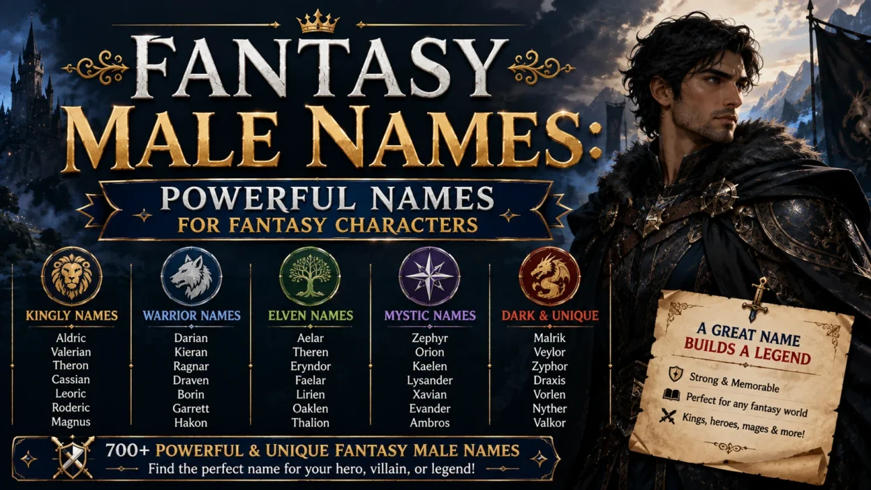 Fantasy Male Names Powerful Names for Fantasy Characters