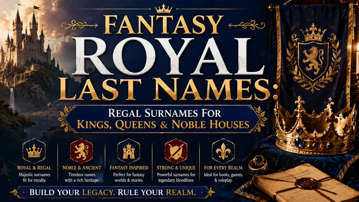 Fantasy Royal Last Names for Kings, Queens & Noble Houses