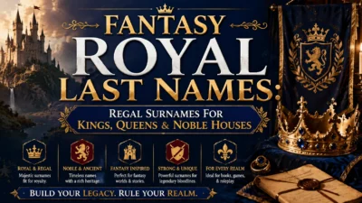 Fantasy Royal Last Names for Kings, Queens & Noble Houses