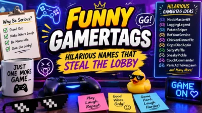Funny Gamertags Hilarious Names That Steal the Lobby