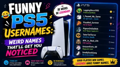 Funny PS5 Usernames Weird Names That’ll Get You Noticed