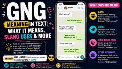 GNG Meaning in Text What It Means, Slang Uses & More