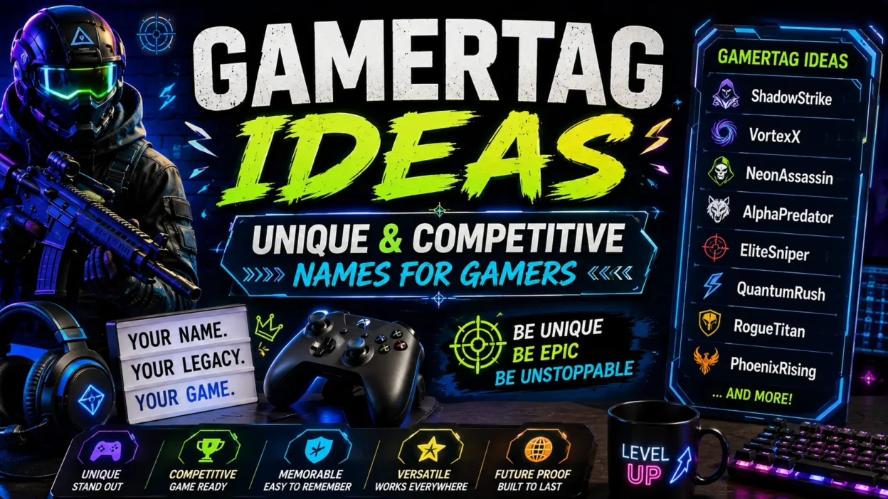Gamertag Ideas Unique & Competitive Names for Gamers