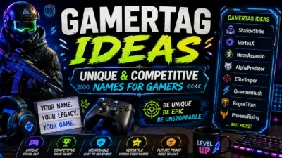 Gamertag Ideas Unique & Competitive Names for Gamers