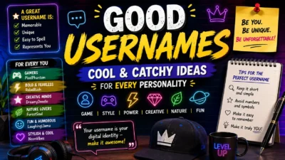 Good Usernames Cool & Catchy Ideas for Every Personality