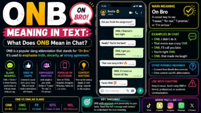 ONB Meaning in Text What Does ONB Mean in Chat