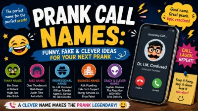 Prank Call Names Funny, Fake & Clever Ideas for Your Next Prank