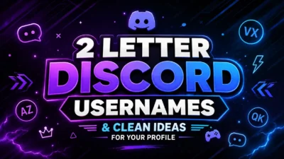 2 Letter Discord Usernames & Clean Ideas for Your Profile 🎮