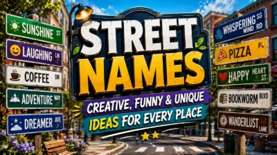 Street Names Creative, Funny & Unique Ideas for Every Place