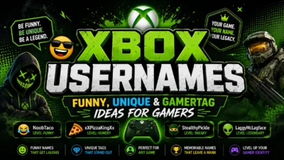 Xbox Usernames Funny, Unique & Gamertag Ideas for Gamers